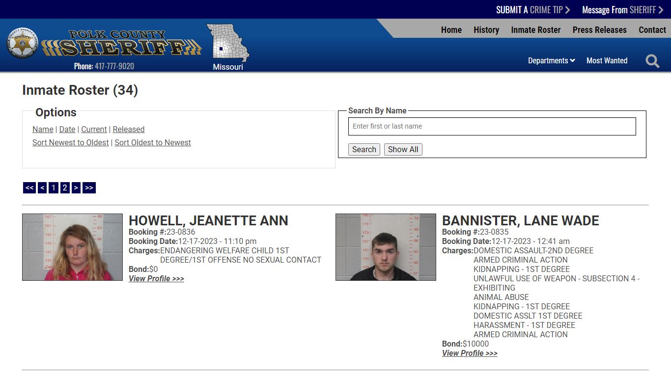 Inmate Roster - Current Inmates Booking Date Descending - Polk County ...